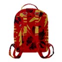 Folk flowers print Floral pattern Ethnic art Flap Pocket Backpack (Small) View3