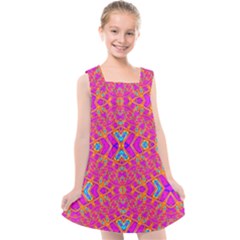 Pink Party Kids  Cross Back Dress by Thespacecampers