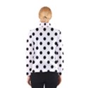 Black-and-white-polka-dot-pattern-background-free-vector Women s Bomber Jacket View2