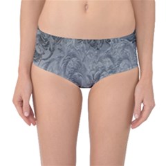 Ice Frost Crystals Mid-waist Bikini Bottoms by artworkshop