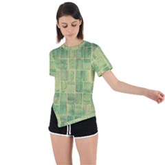 Bathroom Ceramic  Asymmetrical Short Sleeve Sports Tee by artworkshop