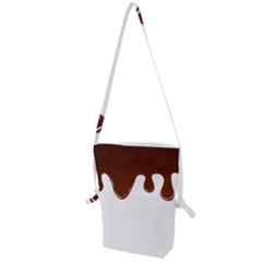 Chocolate Folding Shoulder Bag by nate14shop