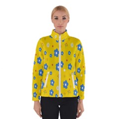 Floral Yellow Women s Bomber Jacket by nate14shop