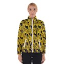 Yellow-abstrac Women s Bomber Jacket View1