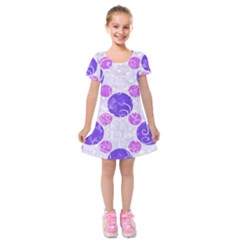 Art-polka Kids  Short Sleeve Velvet Dress by nate14shop