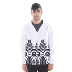 Im Fourth Dimension Black White 5 Men s Hooded Windbreaker by imanmulyana