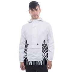 Im Fourth Dimension Black White 5 Men s Front Pocket Pullover Windbreaker by imanmulyana