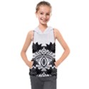 IM Fourth Dimension Black White 6 Kids  Sleeveless Hoodie View1