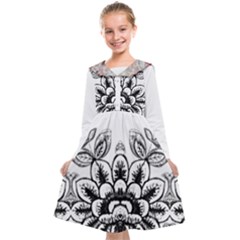 Im Fourth Dimension Black White 10 Kids  Midi Sailor Dress by imanmulyana