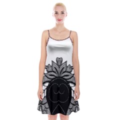 Im Fourth Dimension Black White 11 Spaghetti Strap Velvet Dress by imanmulyana