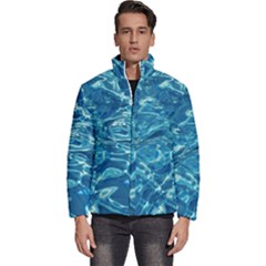 Surface Abstract  Men s Puffer Bubble Jacket Coat by artworkshop