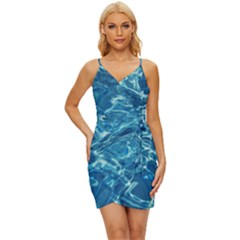 Surface Abstract  Wrap Tie Front Dress by artworkshop