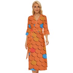 Phone Wallpaper Roof Roofing Tiles Roof Tiles Midsummer Wrap Dress by artworkshop