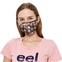 Snail Shells Pattern Arianta Arbustorum Crease Cloth Face Mask (Adult) View1