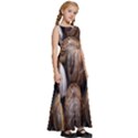 Snail Shells Pattern Arianta Arbustorum Kids  Satin Sleeveless Maxi Dress View3