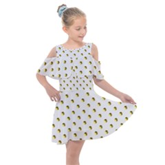 Polka 01 Kids  Shoulder Cutout Chiffon Dress by nate14shop