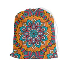 Mandala Spirit Drawstring Pouch (2xl) by zappwaits