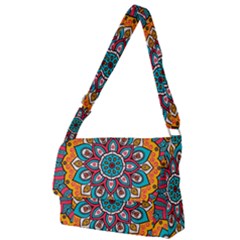 Mandala Spirit Full Print Messenger Bag (l) by zappwaits