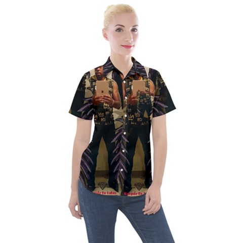 Screenshot 20220701-212826 Piccollage Women s Short Sleeve Pocket Shirt by MDLR