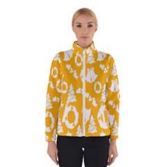 Backdrop-yellow-white Women s Bomber Jacket by nate14shop