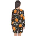 Halloween Pattern 3 Long Sleeve Chiffon Shift Dress  View2