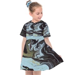 Abstract Painting Black Kids  Sailor Dress by nateshop