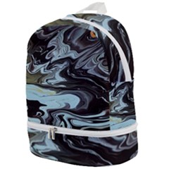 Abstract Painting Black Zip Bottom Backpack by nateshop