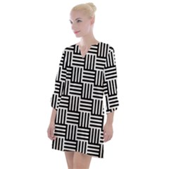 Basket Open Neck Shift Dress by nateshop