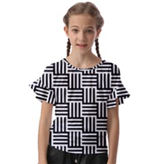 Basket Kids  Cut Out Flutter Sleeves by nateshop