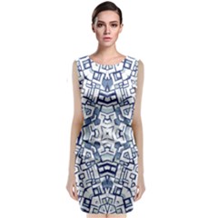 Blue-design Classic Sleeveless Midi Dress by nateshop