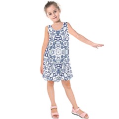 Blue-design Kids  Sleeveless Dress by nateshop