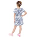 Blue-design Kids  Short Sleeve Velvet Dress View2