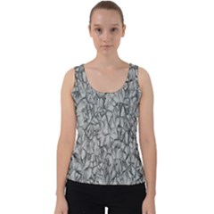 Comb Velvet Tank Top by nateshop