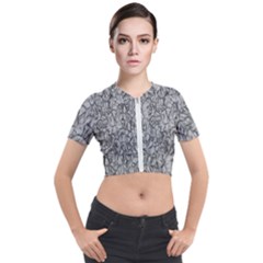 Comb Short Sleeve Cropped Jacket by nateshop