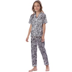 Comb Kids  Satin Short Sleeve Pajamas Set by nateshop