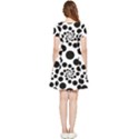 Dot Inside Out Cap Sleeve Dress View4