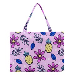 Flowers Purple Medium Tote Bag by nateshop