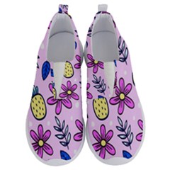 Flowers Purple No Lace Lightweight Shoes by nateshop