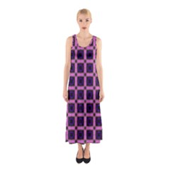 Seamless-box Puple Sleeveless Maxi Dress by nateshop