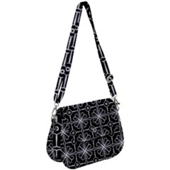 Seamless-pattern Black Saddle Handbag by nateshop