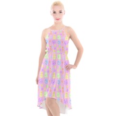 Dungeons And Cuties High-low Halter Chiffon Dress  by thePastelAbomination