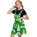 Green  Background Card Christmas  Kids  Apron Dress View2