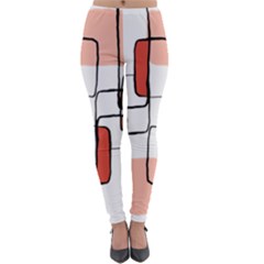 Abstract Seamless Pattern Art Lightweight Velour Leggings by Sapixe