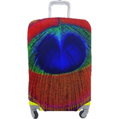 Peacock Plumage Fearher Bird Pattern Luggage Cover (large) by Sapixe