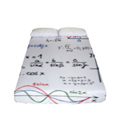 Math Formula Pattern Fitted Sheet (full/ Double Size) by Sapixe