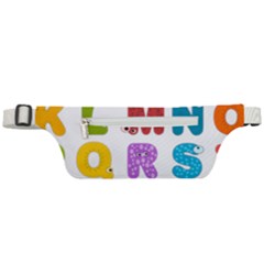 Vectors Alphabet Eyes Letters Funny Active Waist Bag by Sapixe