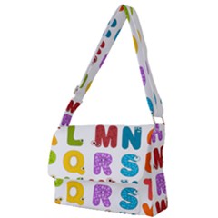 Vectors Alphabet Eyes Letters Funny Full Print Messenger Bag (l) by Sapixe