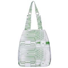 Circuit Board Center Zip Backpack by Sapixe