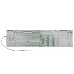 Circuit Board Roll Up Canvas Pencil Holder (l) by Sapixe