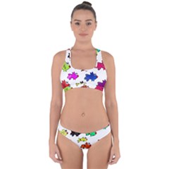 Fish Fishes Marine Life Swimming Water Cross Back Hipster Bikini Set by Sapixe